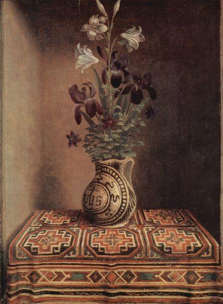 Hans Memling Vase mit Blumen oil painting picture